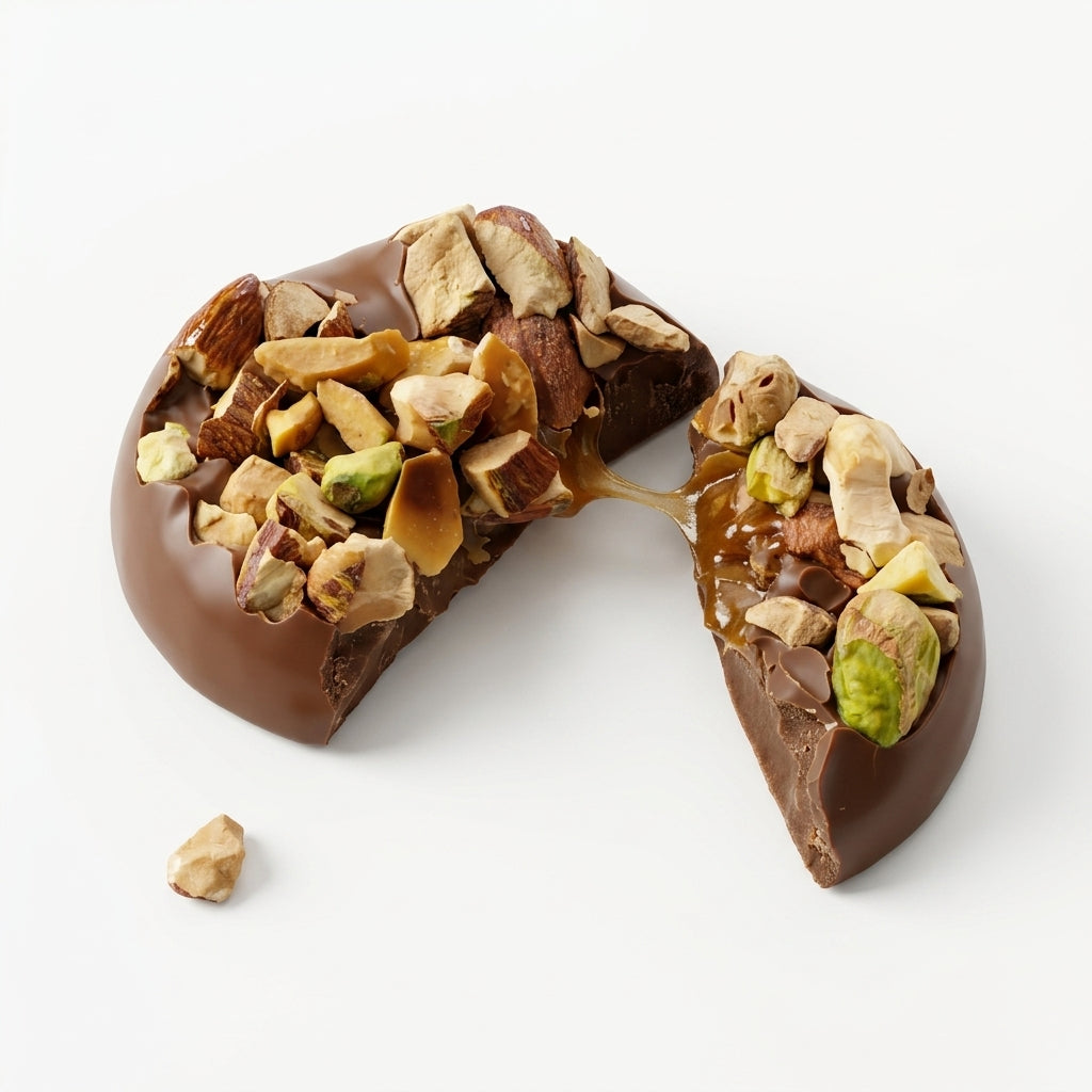 Milk Chocolate with Caramel and Nuts