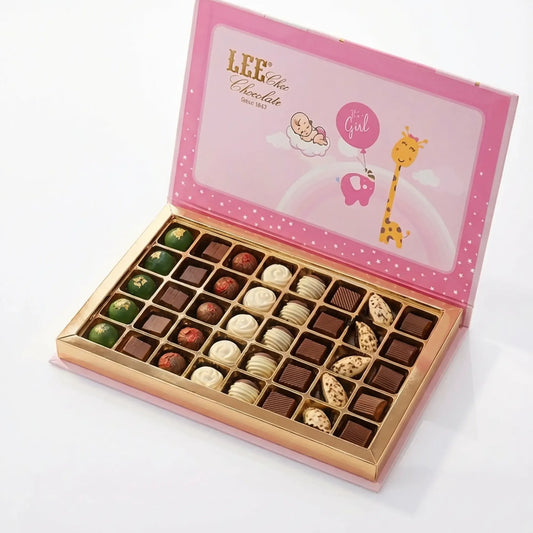 Baby Girl Chocolate Gift Box – 40 Pieces