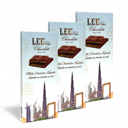 Dubai Kunafa Chocolate Bars 100g – Pack of 3