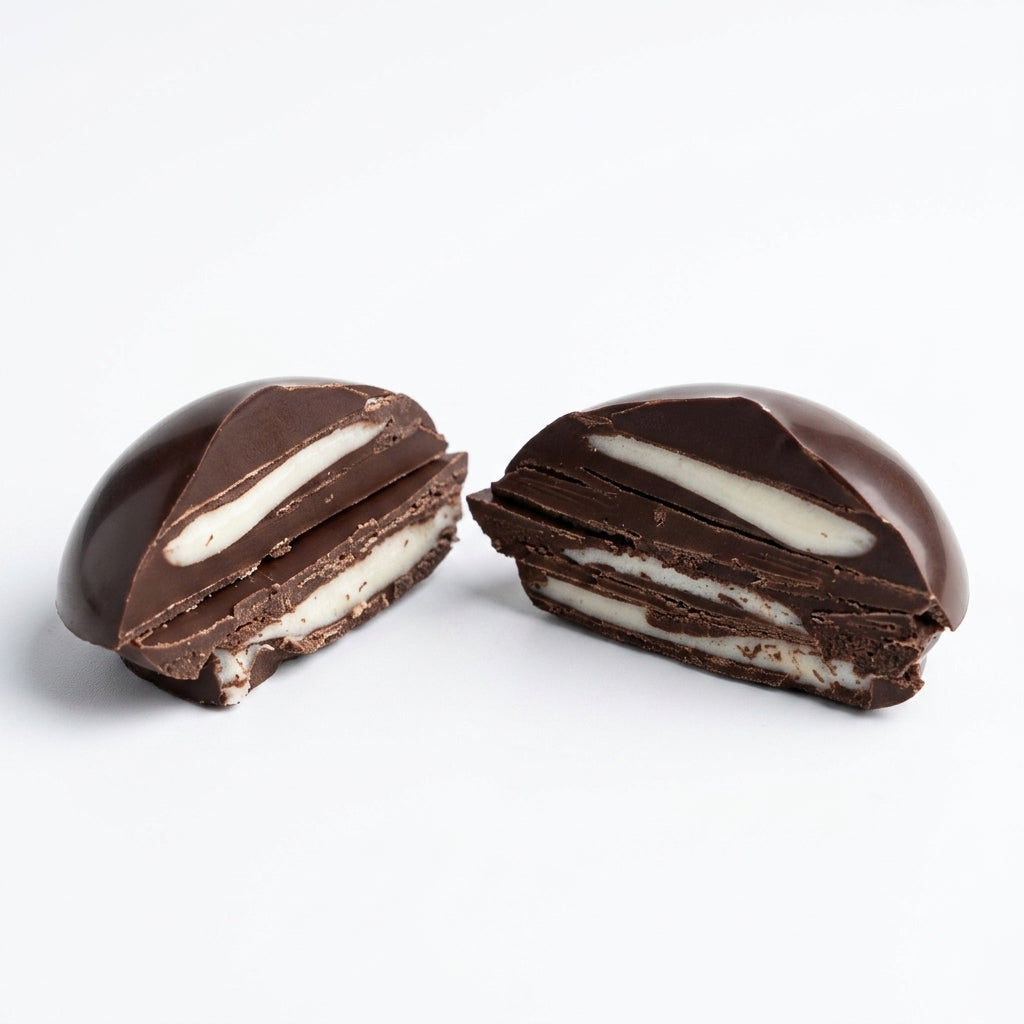 Dark Chocolate with Mint & Lemon Cream Filling